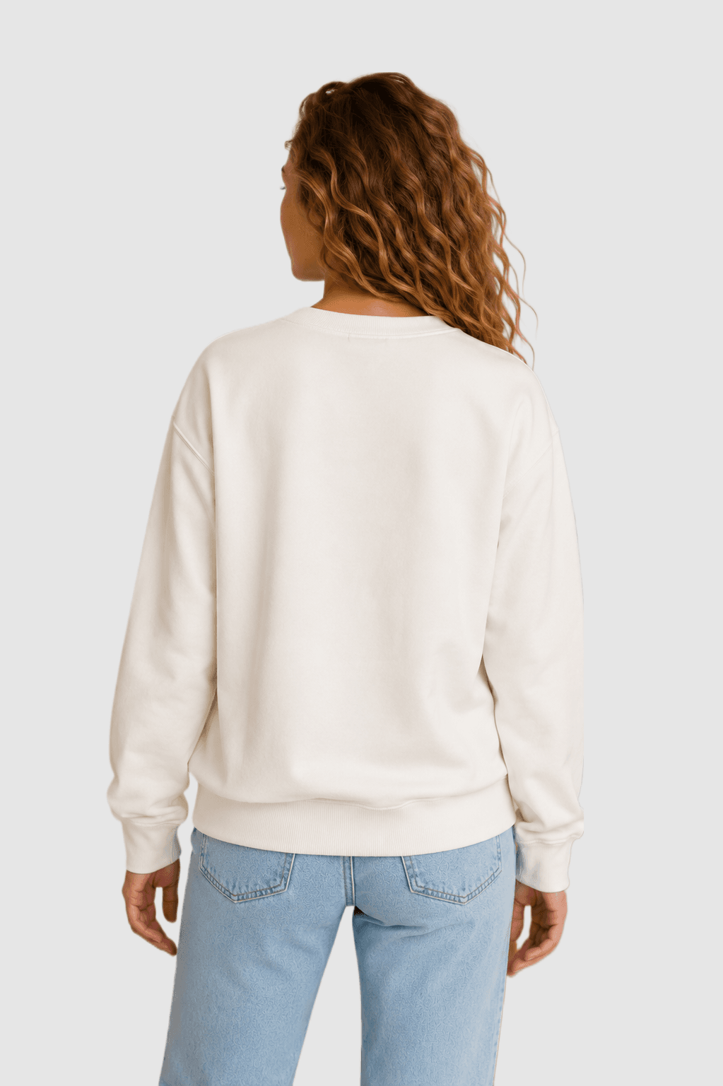 Sweat blanc brodé aves strass positive attitude
