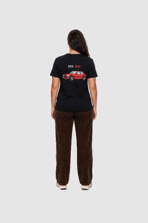 Tee-shirt noir brodé 205GTI